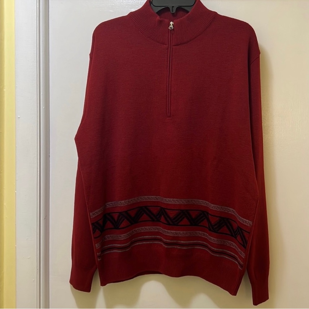 Life Line 1/2 Zip Pullover Knit Sweater
Men's Size XL